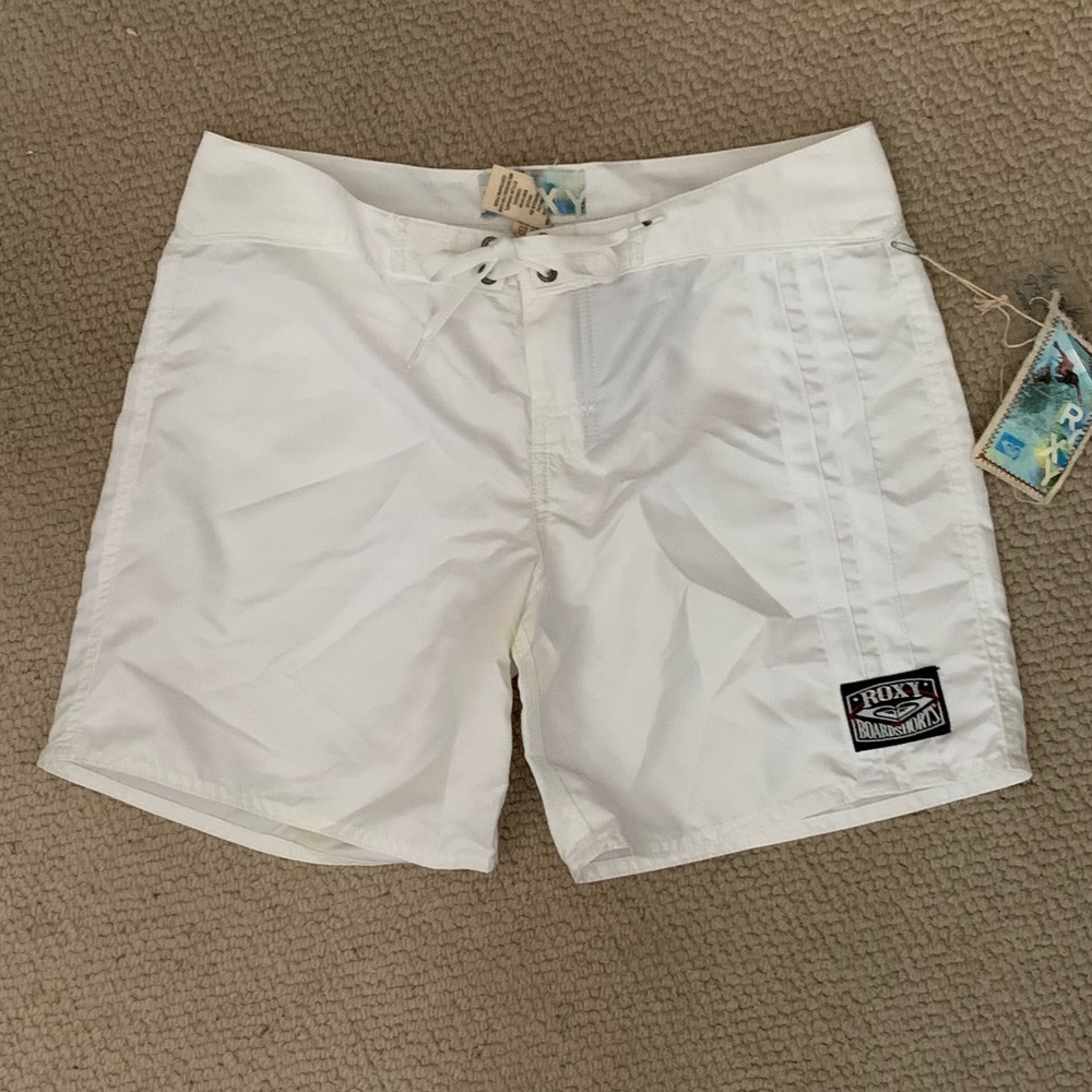 Roxy Solid White Board Shorts Size 5